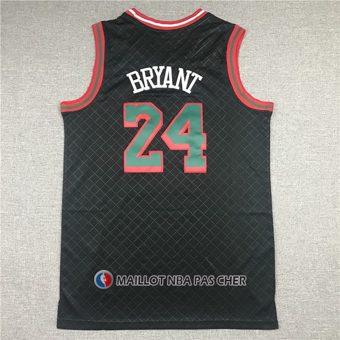 Maillot Los Angeles Lakers Kobe Bryant NO 24 Mitchell & Ness 2007-08 Noir